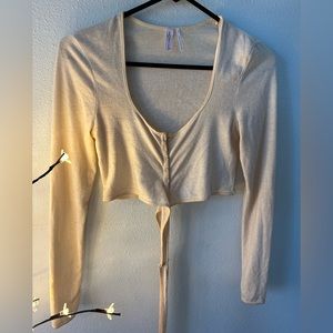 Women’s long sleeve crop top